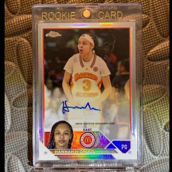 Hannah Hidalgo auto refractor Rookie autograph card